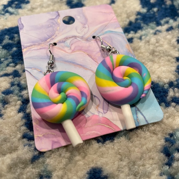 adorable lollipop earrings - Picture 2 of 4